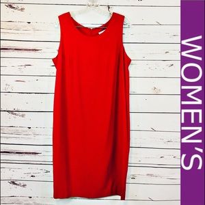 K Studio Red Sleeveless Career Style Dress